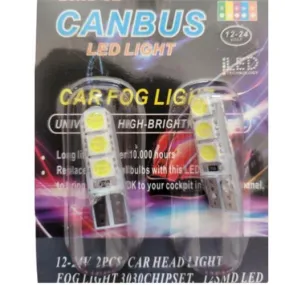 12/24v T10 Canbus High Power 6 LED Park light 6000k White