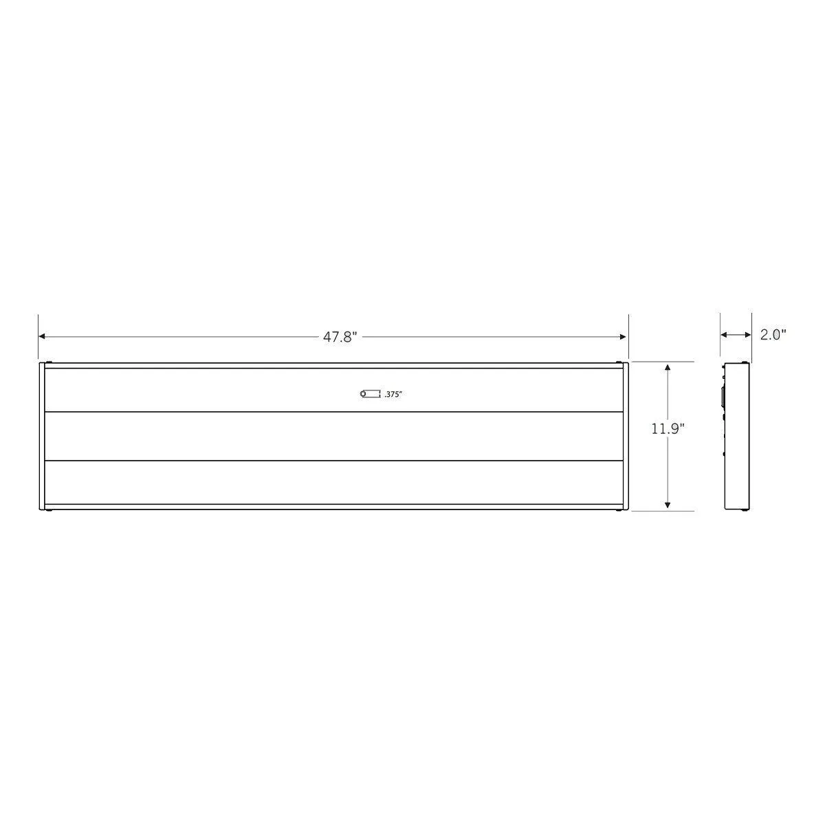 1x4 Center Basket LED Troffer Light, 4445 Lumens, 35W, 35K/40K/50K, 120/277V