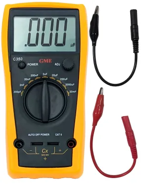 3-1/2 Digit LCD Display Digital Capacitance Meter, Model C350