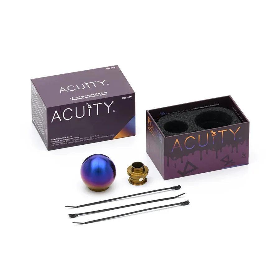 Acuity POCO Low-Profile Shift Knob Burnt Titanium (M10X1.5) - 1958-BRN