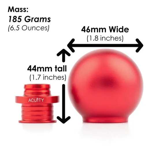 Acuity POCO  Low-Profile Shift Knob Red (M10X1.5) - 1925-RD