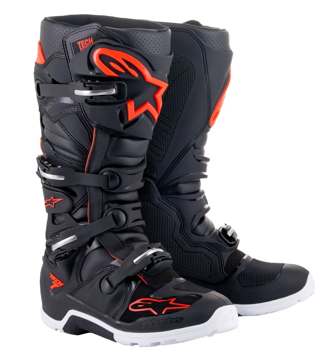 Alpinestar Tech 7 Enduro Black Red Fluo