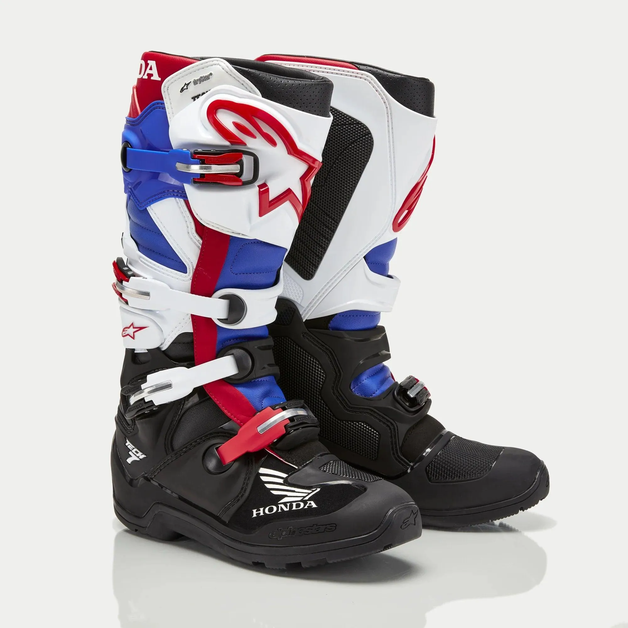 Alpinestars Honda Tech 7 Enduro Drystar Boots - Black/White/Blue/Bright Red