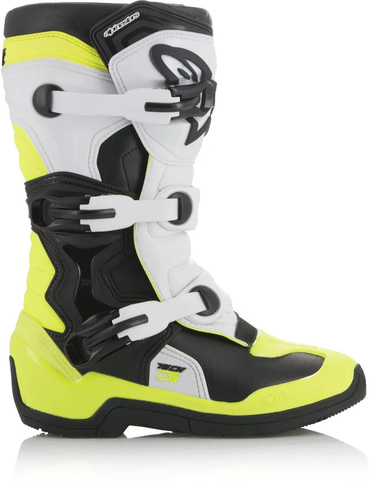 Alpinestars Tech 3S Youth Boots Black White Yellow