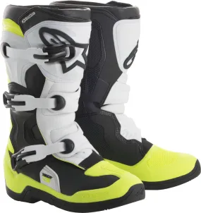 Alpinestars Tech 3S Youth Boots Black White Yellow