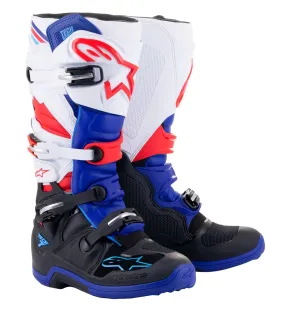 Alpinestars Tech 7 Motocross Boots Black Dark Blue Red White