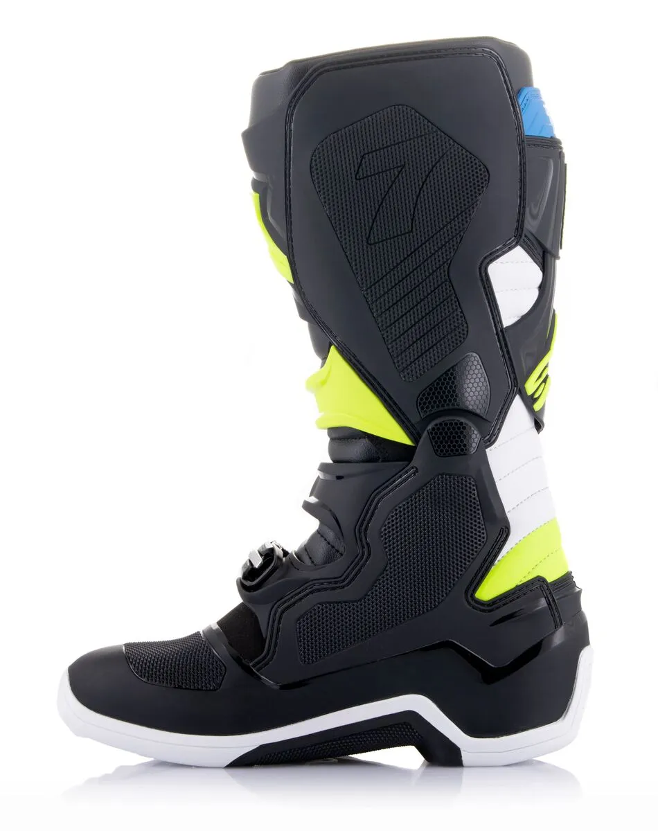 Alpinestars Tech 7 Motocross Boots Black Enamel Blue Yellow Fluo