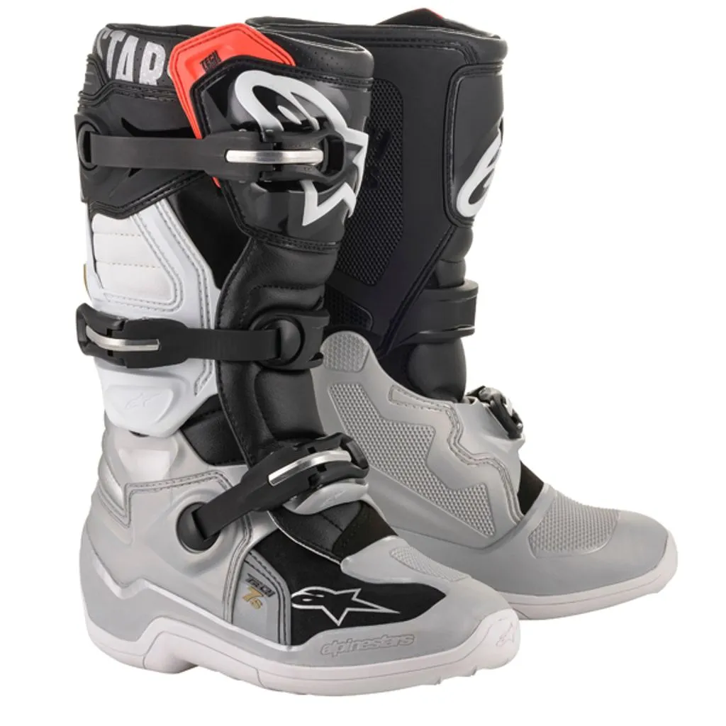 Alpinestars Tech 7 S Black Silver White Gold Boots - UK4 - EU37