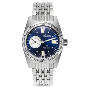 Aquastar Deepstar 2 37mm Blue Ray Dial BOR Bracelet