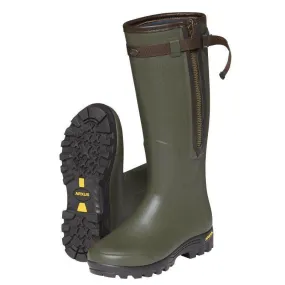 Arxus Primo Nord Air Neoprene Zip Wellington Boots - Dark Olive