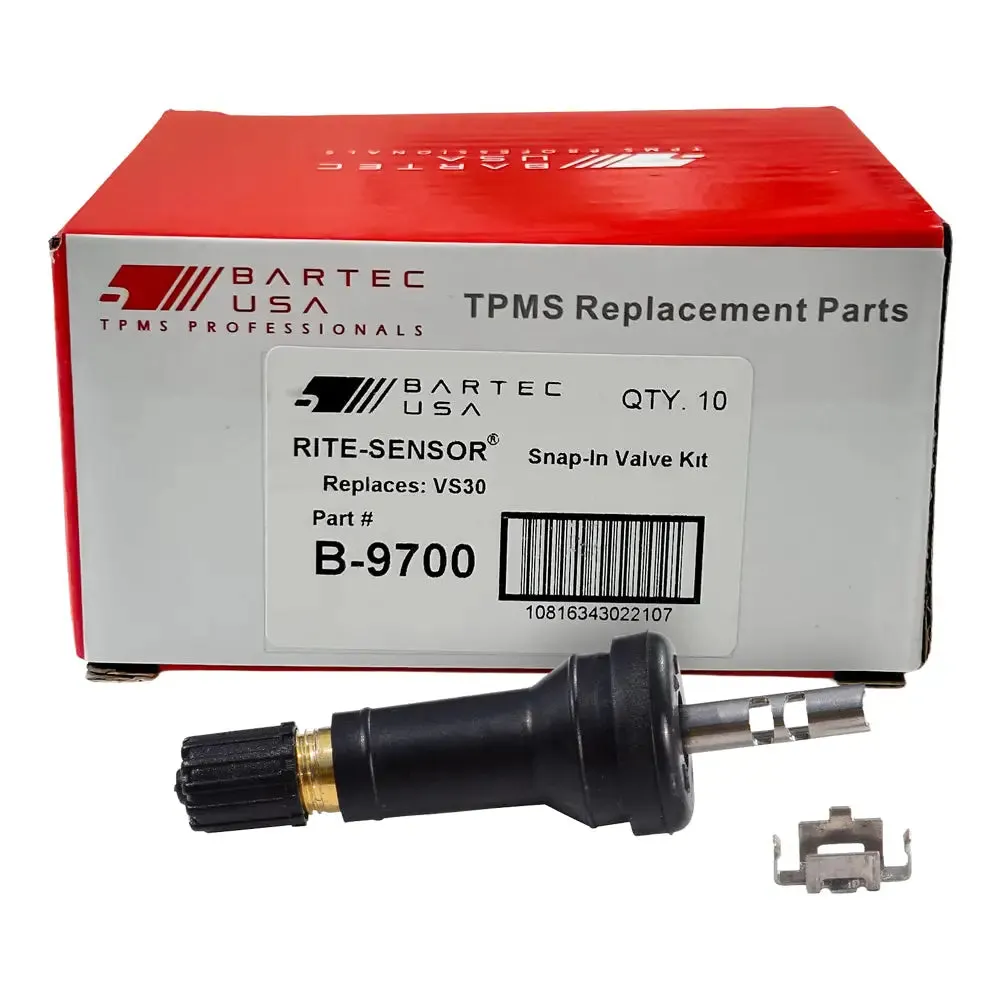 Bartec B-9700 TPMS Snap-in Valve Service Kit, Locking Clip (VS-30)