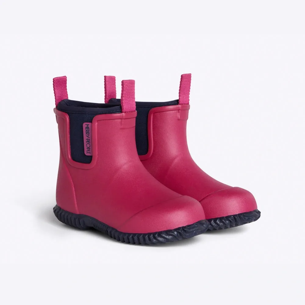 Bobbi Kids Wellington Boot // Magenta & Navy