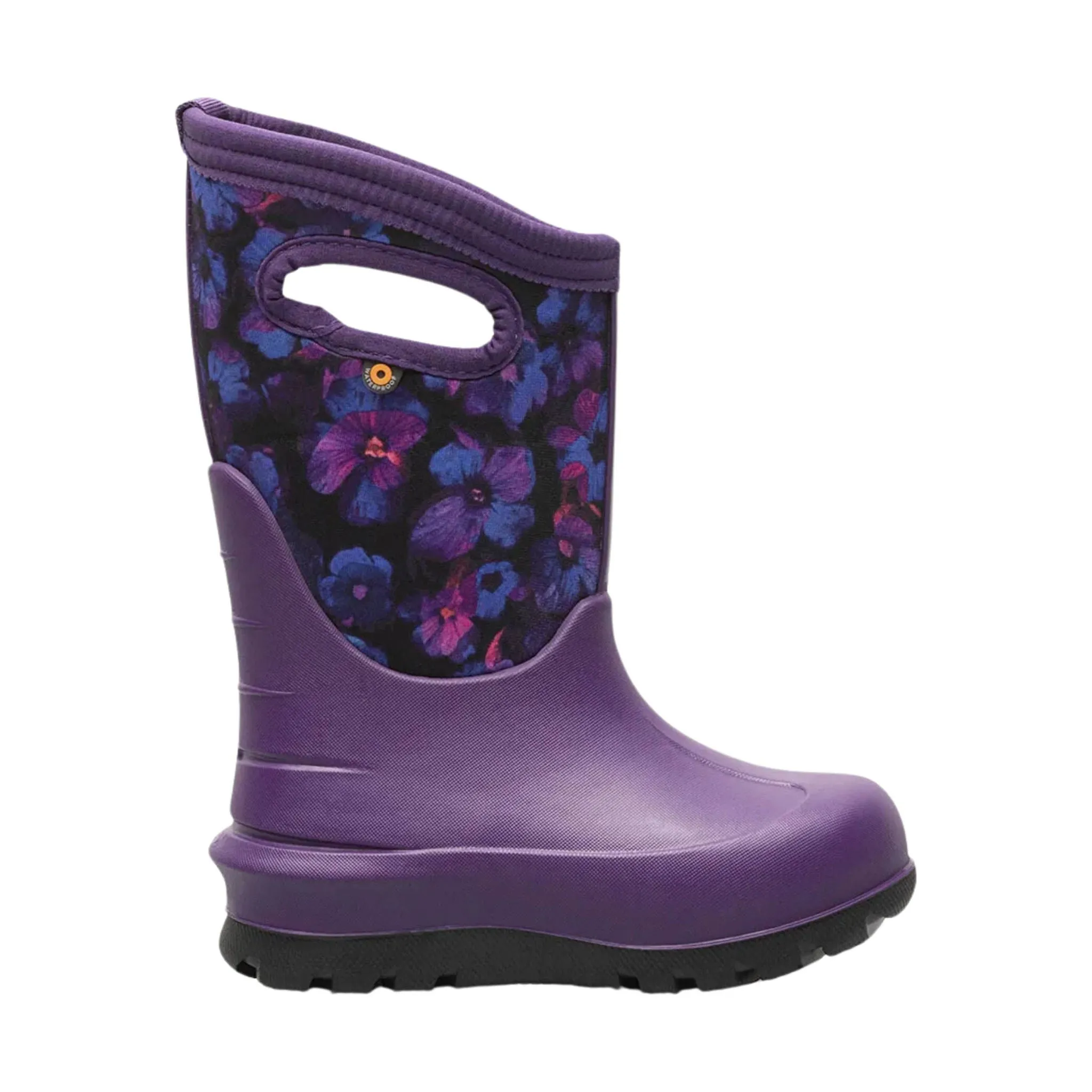 Bogs Kids' Neo Classic Petal Waterproof Winter Boots - Purple Multi