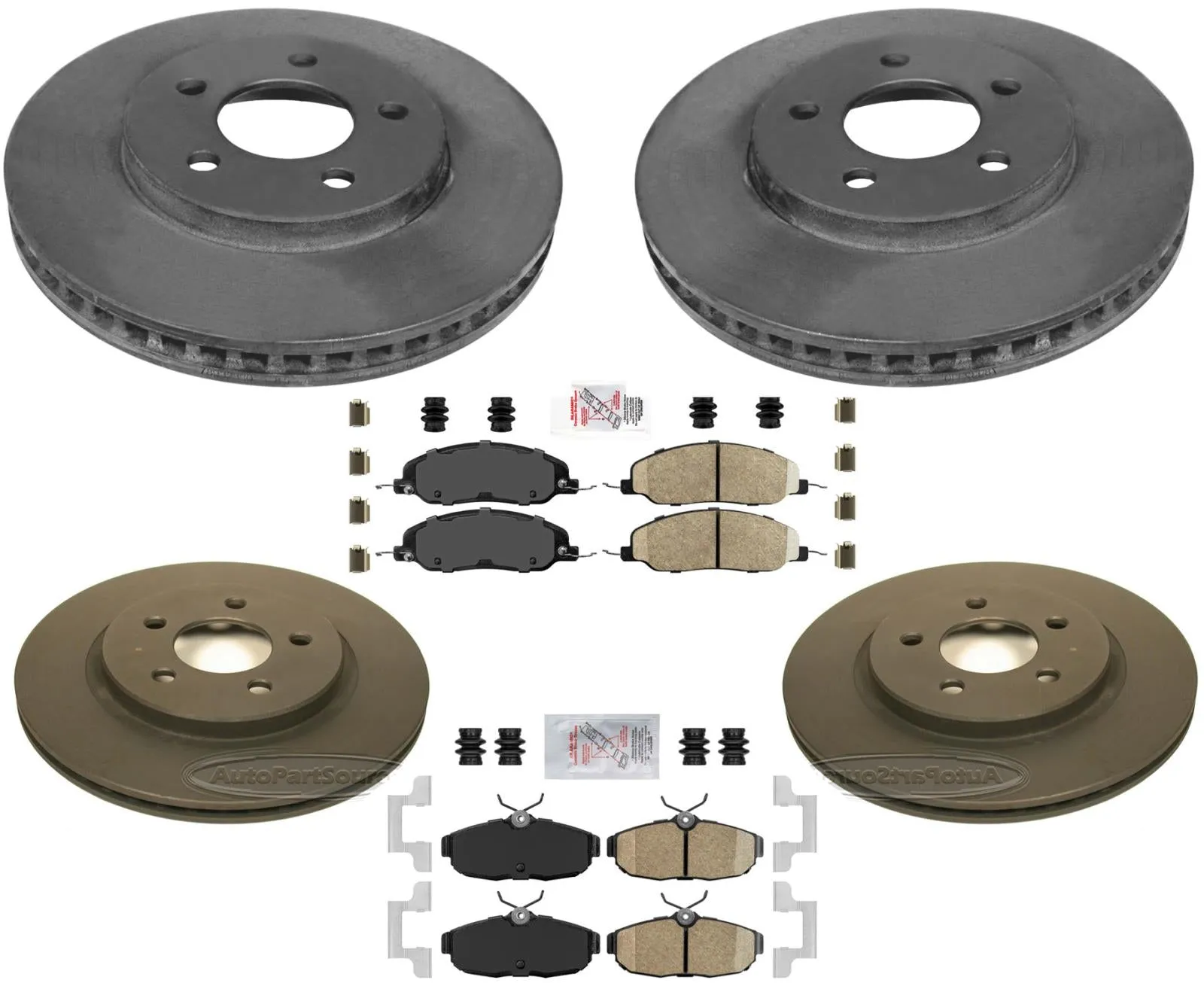 Carbon Performance Disc Brake Rotors & Brake Pads For Mustang 4.0L 2005-2010