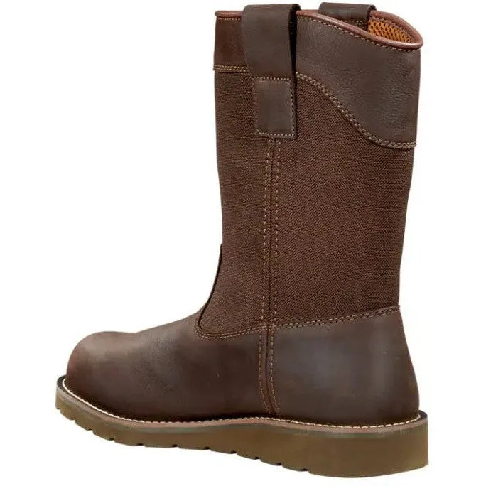 Carhartt Men's 10" Steel Toe WP Wedge Wellington Work Boot -Brown- FW1230-M