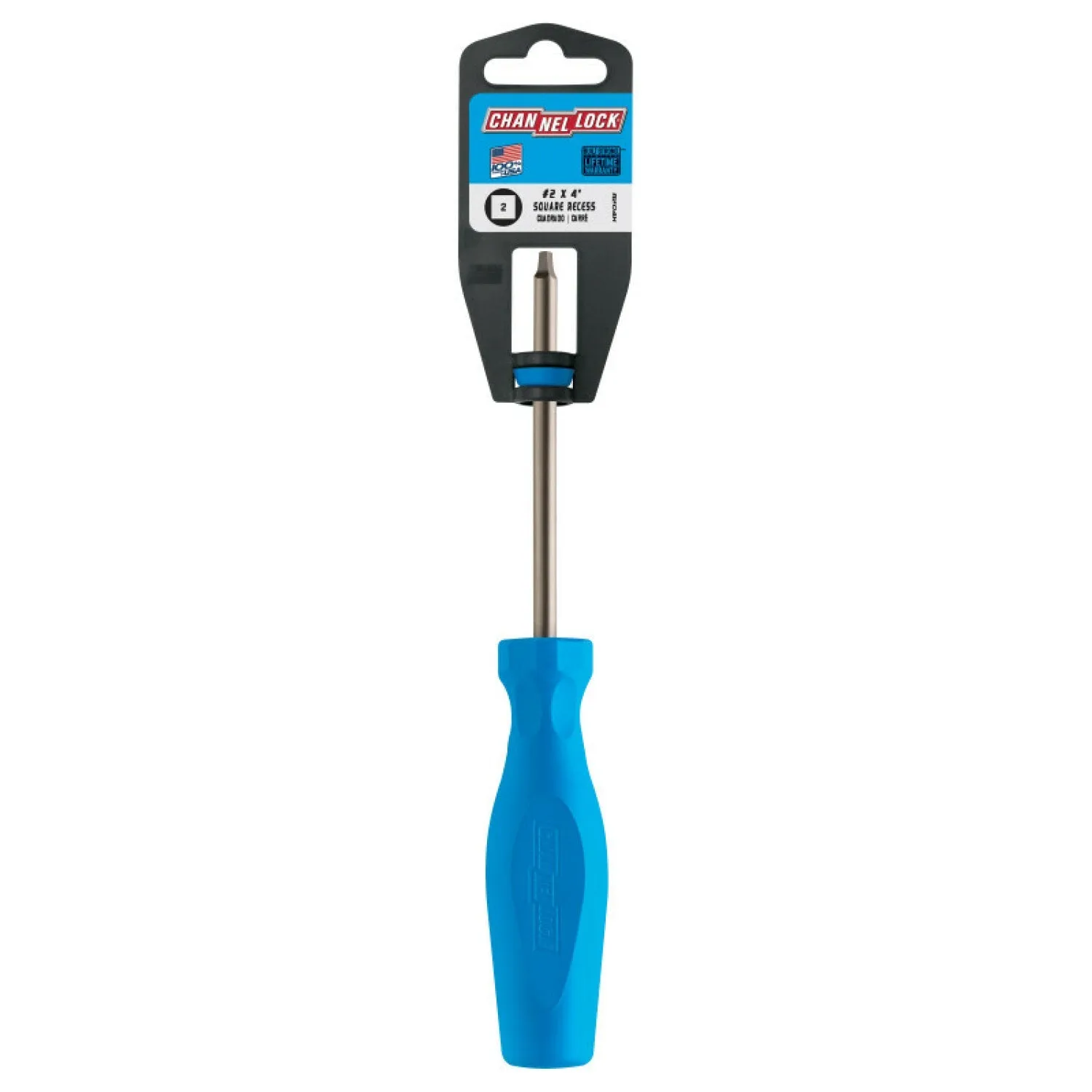 Channellock R204H Square Recess #2 X 4-Inch Professional Screwdriver