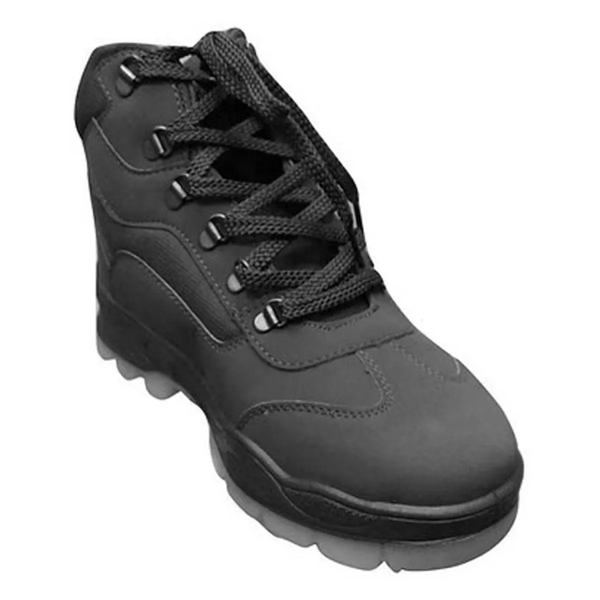 CTR OD-4 High Ankle Trekking and Hiking Shoes - Anti-skid Slip-resistant Mountain Boots - Black