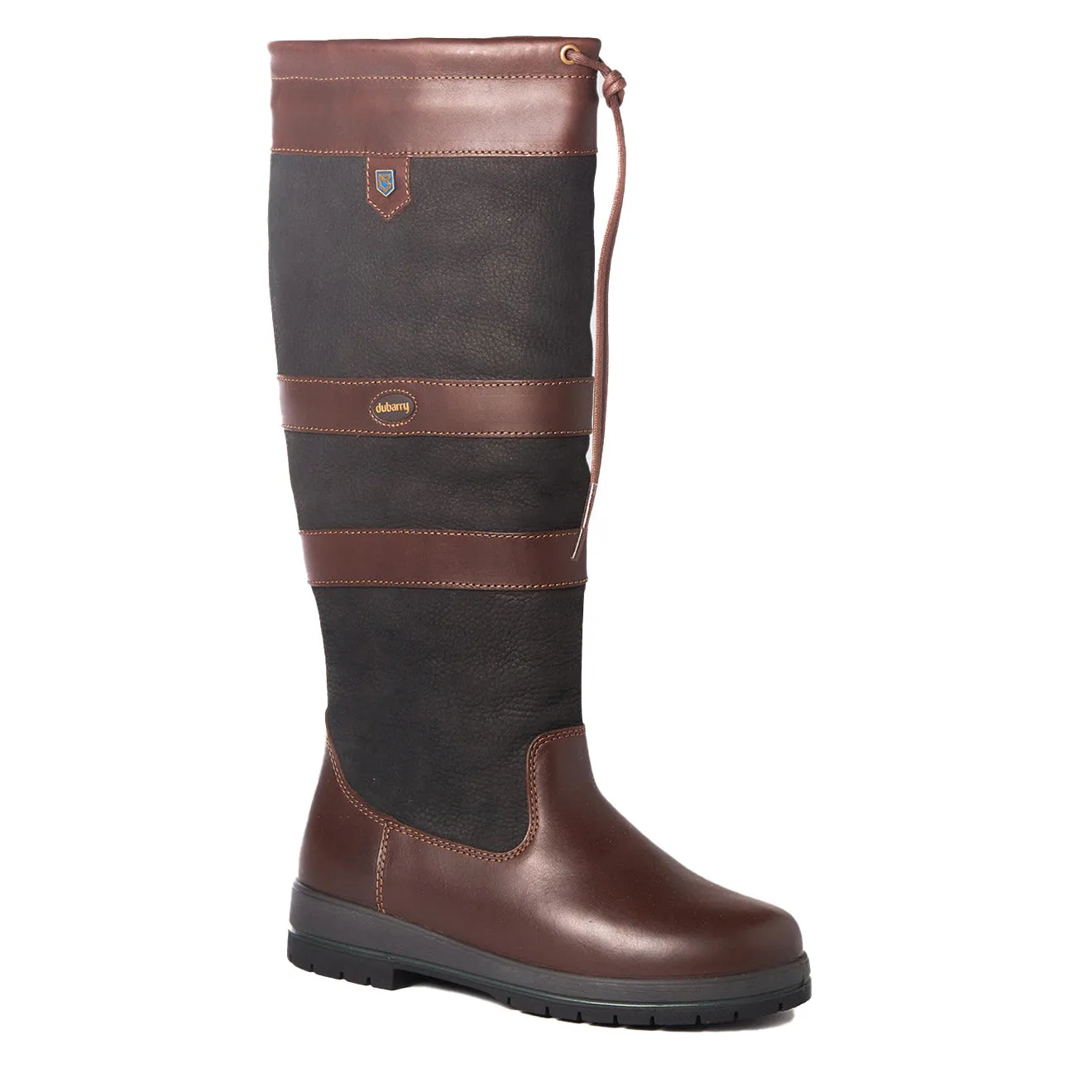 Dubarry Womens Galway Gore-Tex Extrafit Leather Boot Black / Brown