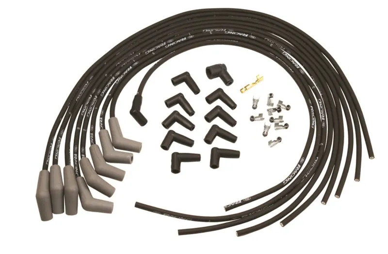 Ford Racing 9mm Spark Plug Wire Set - Ford V-6 & V-8 Universal - Black - 45 Boot