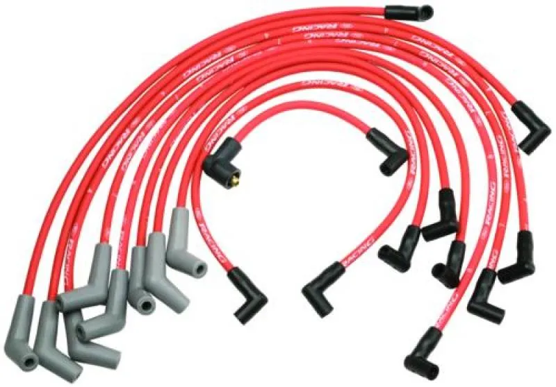 Ford Racing 9mm Spark Plug Wire Set - SB Ford 5.0, 5.8L V-8 Engine - Red - 45 Boot