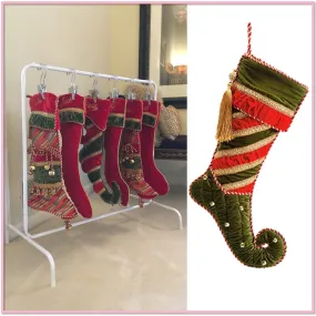 Free Standing Christmas Stocking Rack™ (includes 6 Boot Hangers)