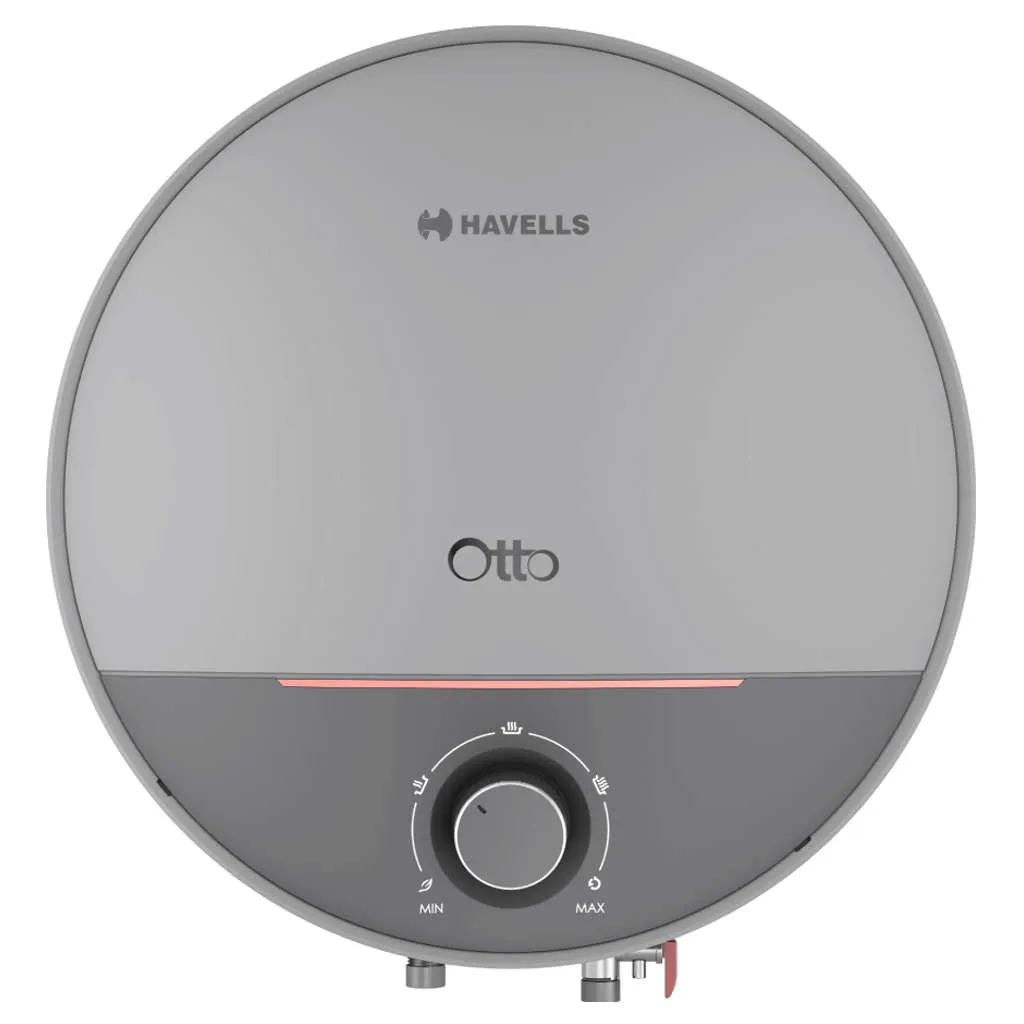 Havells Otto Electric Storage Water Heater 10 Litre Silver Grey GHWBHRTWS010