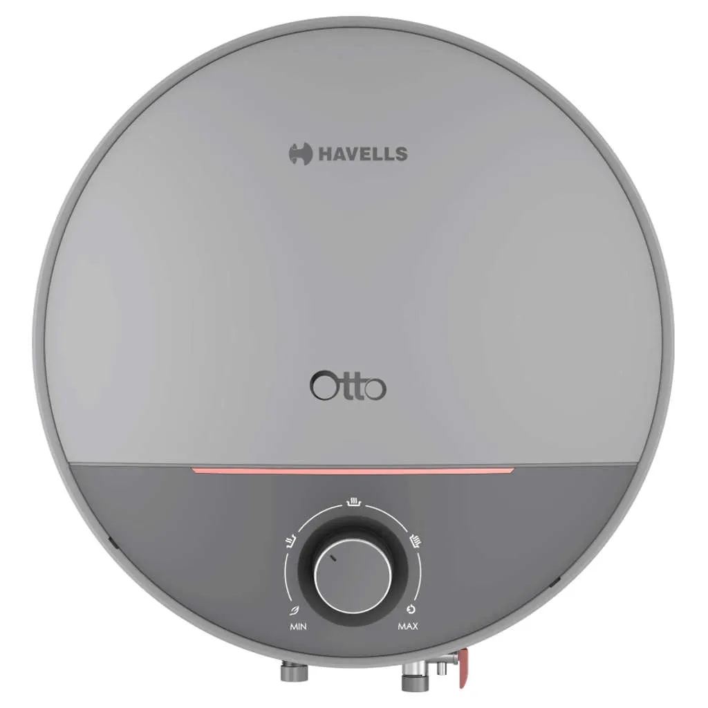 Havells Otto Electric Storage Water Heater 15 Litre Silver Grey GHWBHRTWS015