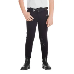 Horse Pilot X-Design Boys Knee Grip Breeches - Dark Night