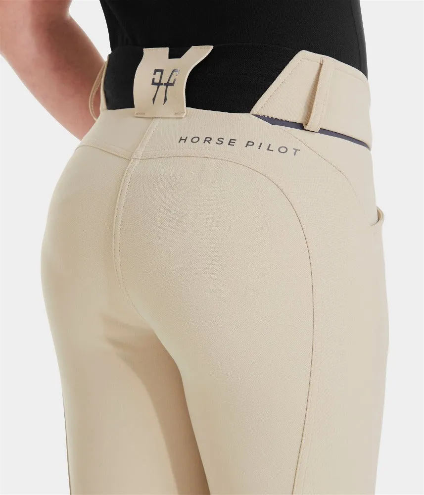 Horse Pilot X-Design Girls Knee Grip Breeches - Beige