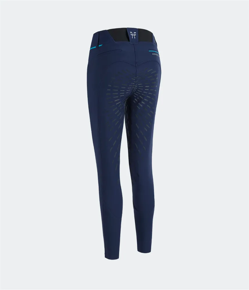 Horse Pilot X-Dress Womens Full Seat Grip Breech - Navy