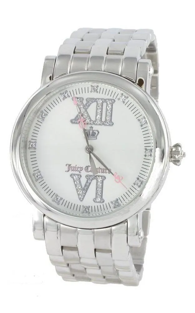 Juicy Couture Stainless Steel Analog Silver Dial Women's Watch Quartz 1900605