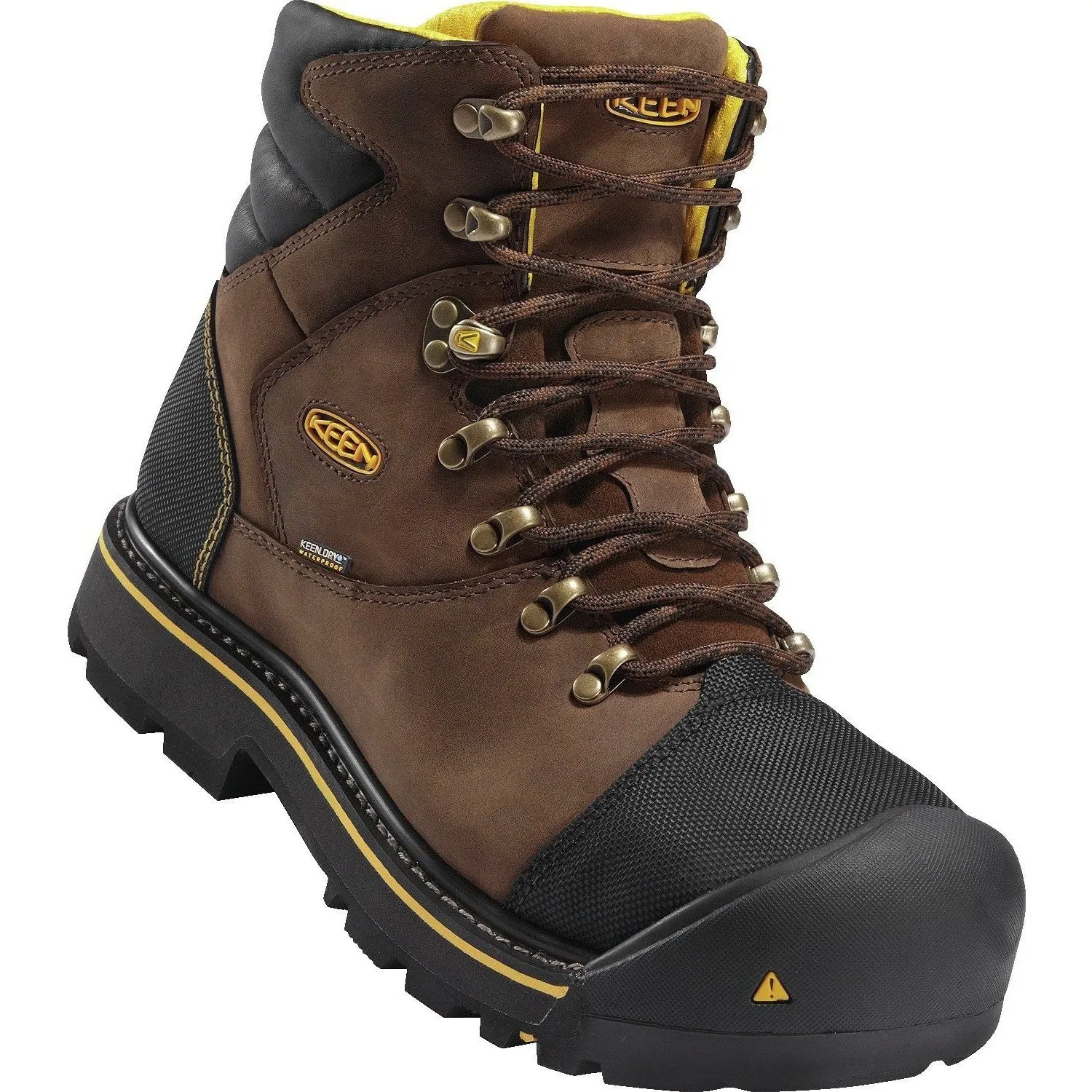 Keen Utility Men's Milwaukee Steel Toe WP Work Boots - Brown - 1009174