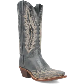 Laredo Women's 12" Emmylee Leather Western Boot - Blue 52207