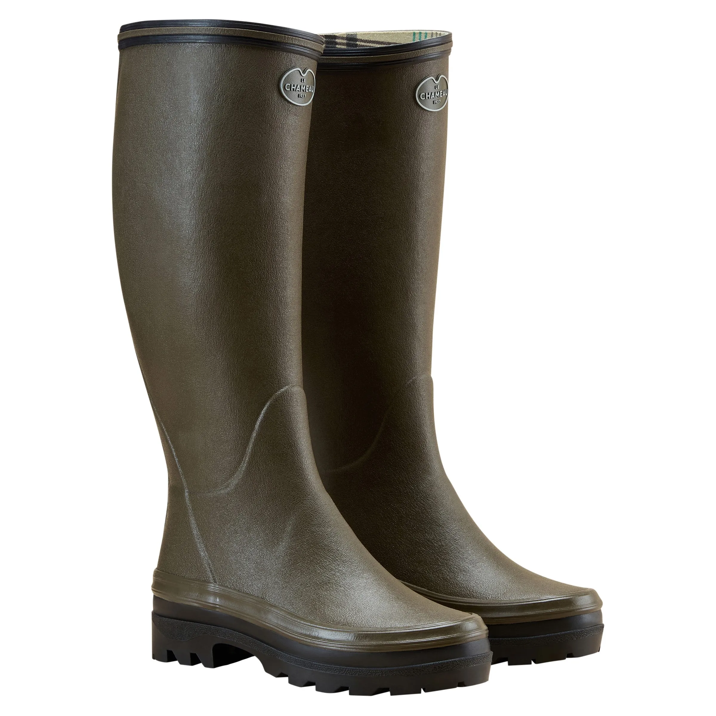 Le Chameau Giverny Jersey Lined Ladies Boot - Chameau Green