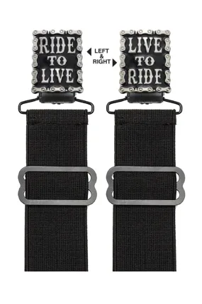 LIVE TO RIDE, RIDE TO LIVE Boot Stirrup Set