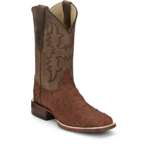 Men's Justin Belmont Full Quill Ostrich Boot