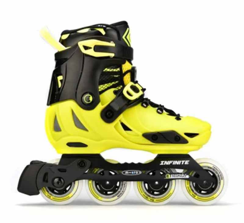 Micro Infinite Yellow Kids Skates