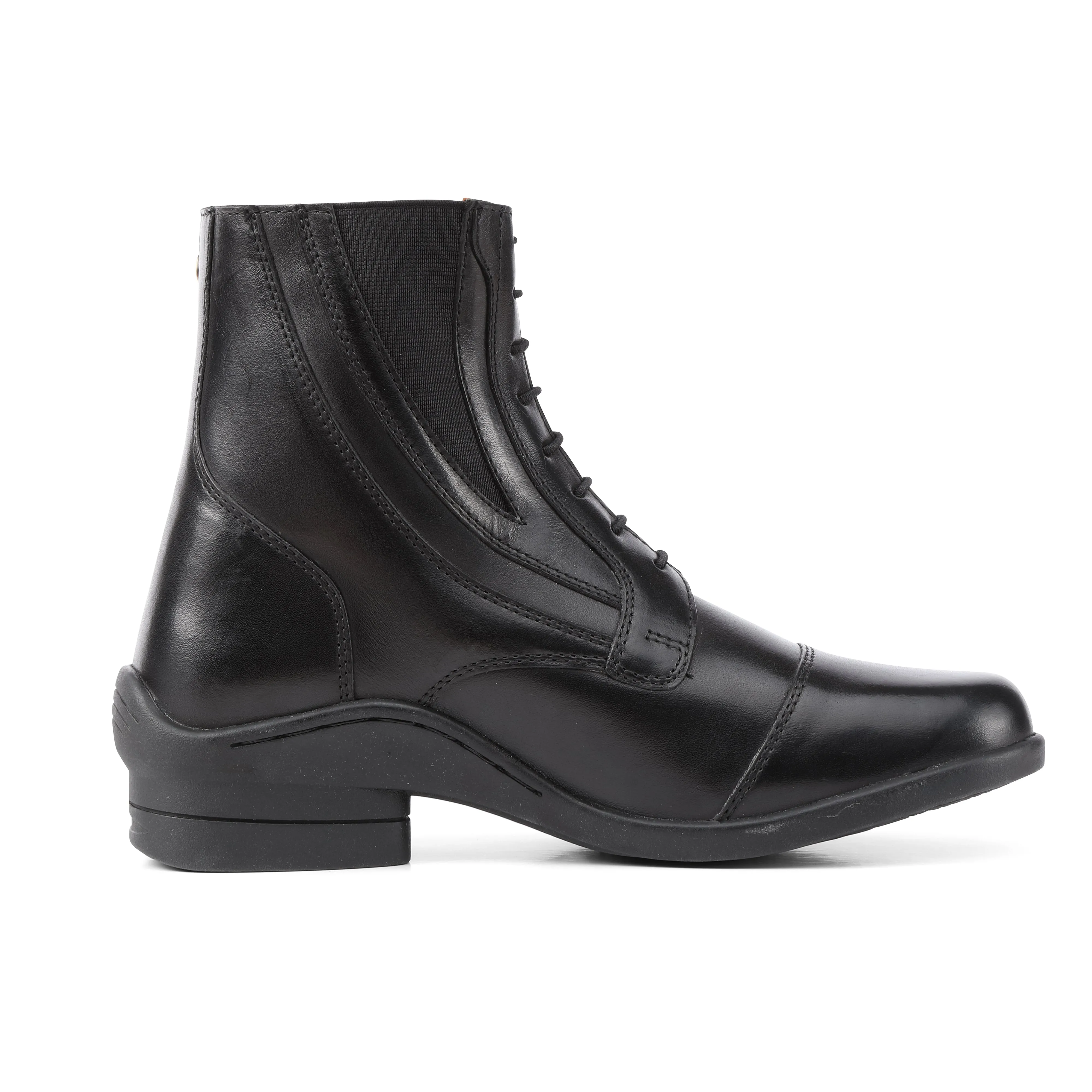 Moretta Alessia Leather Paddock Boot - Black