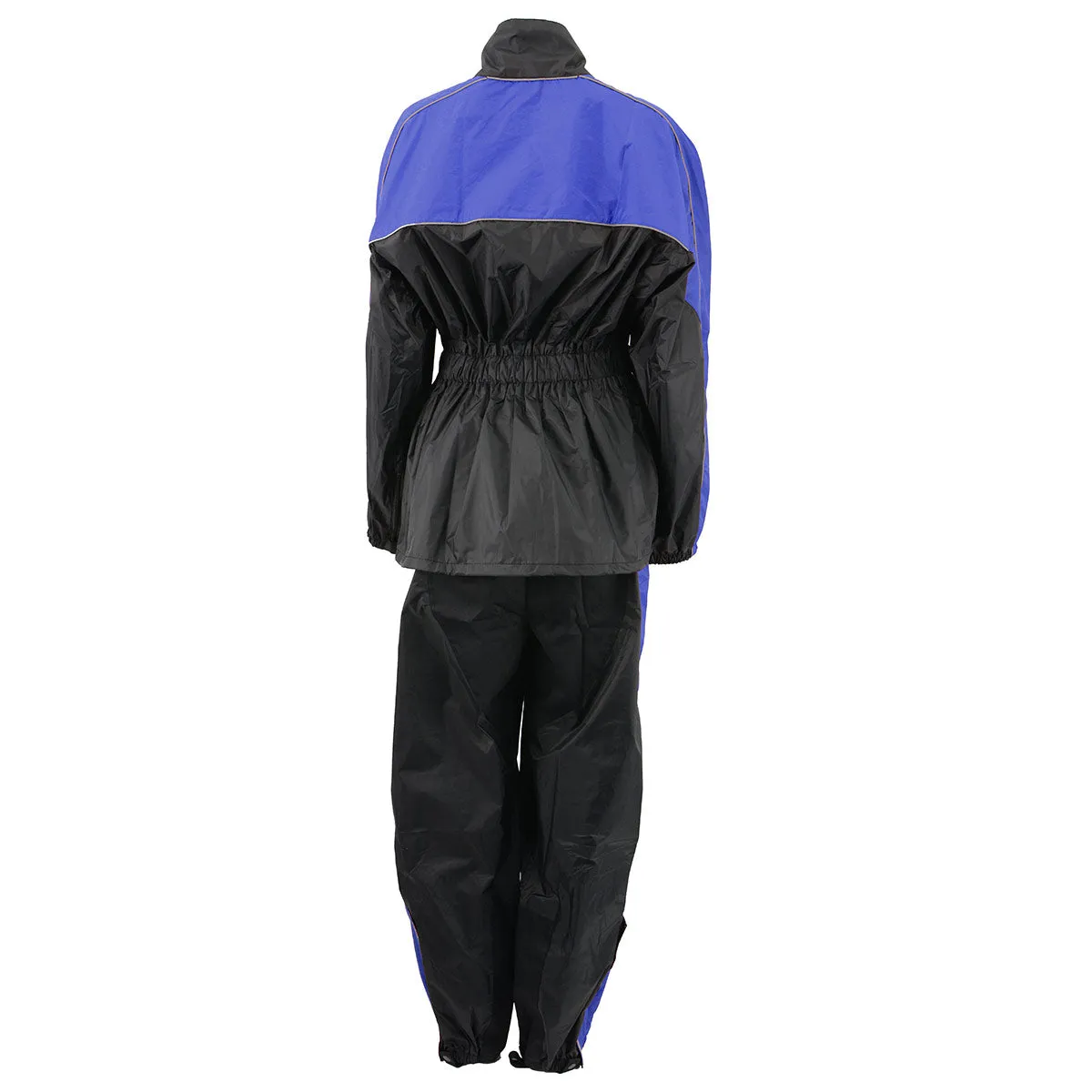 NexGen Ladies XS5001 Black and Blue Water Proof Rain Suit with