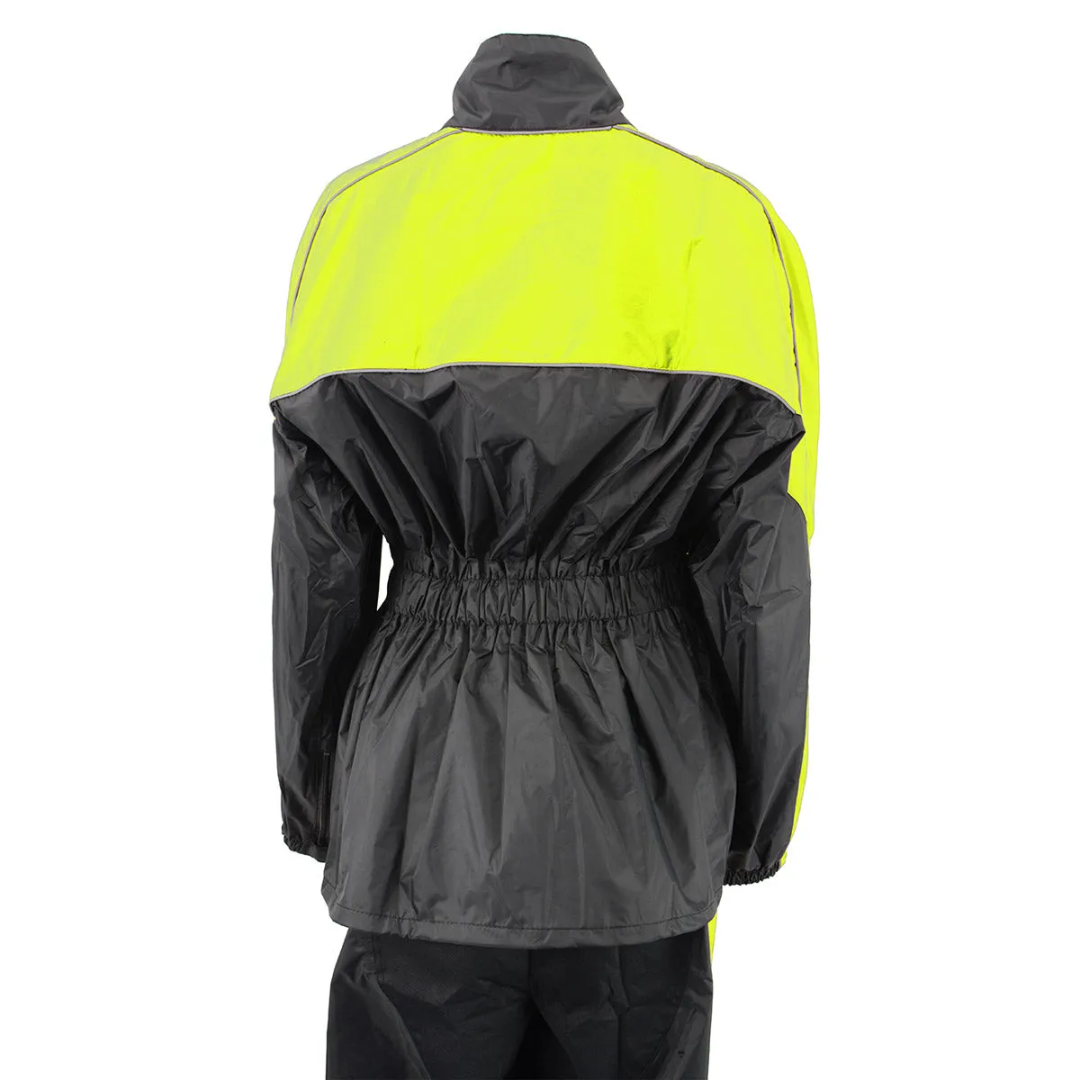 NexGen Ladies XS5001 Black and Hi-Vis Yellow Water Proof Rain Suit