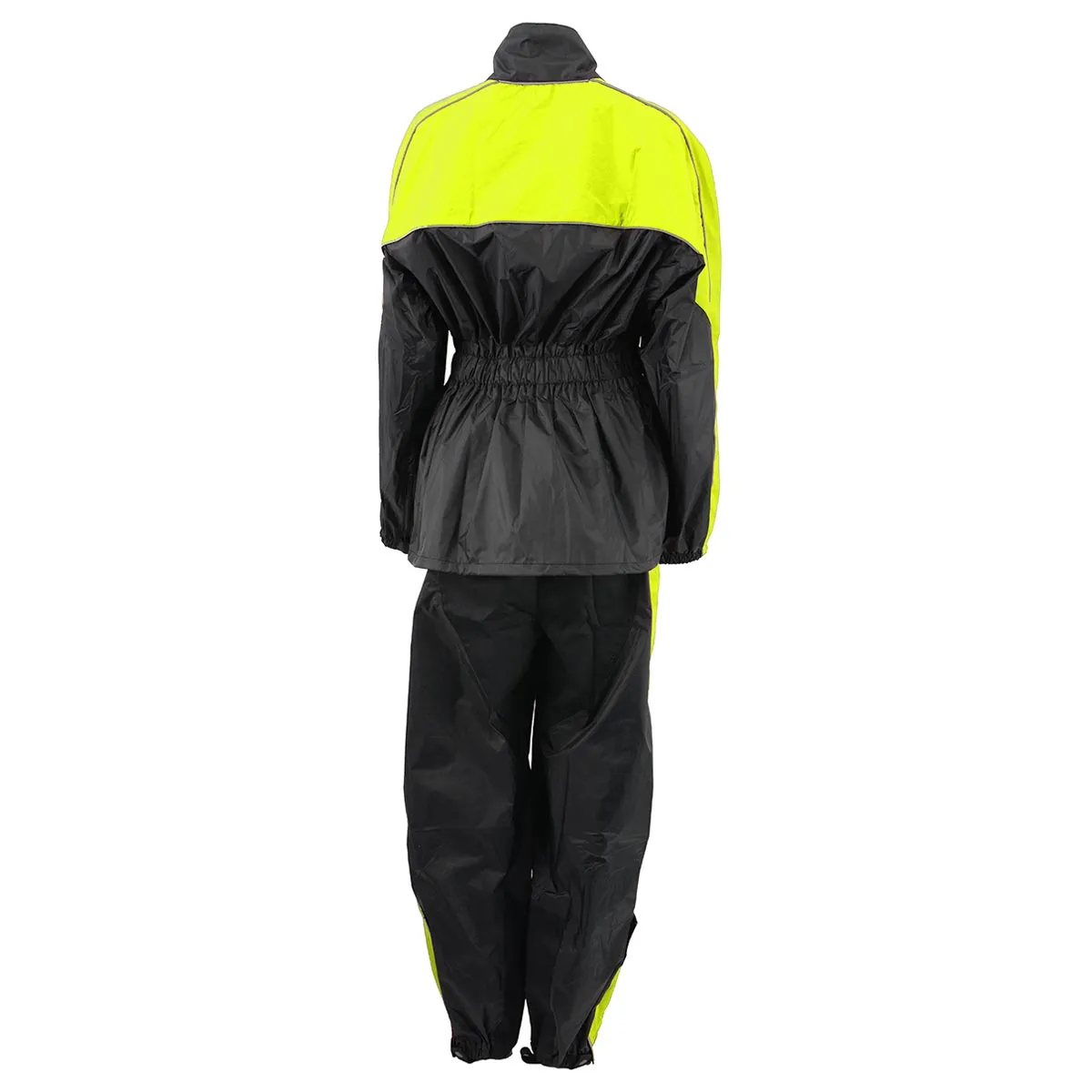 NexGen Ladies XS5001 Black and Hi-Vis Yellow Water Proof Rain Suit