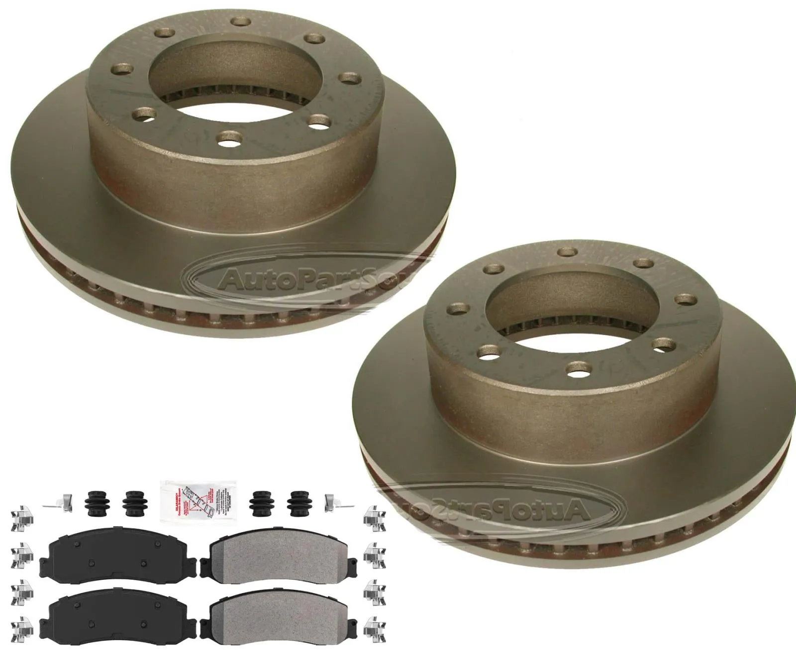 Off Road Performance Carbon Brake Rotors & Brake Pads For Ford F250 4x4 2008-12