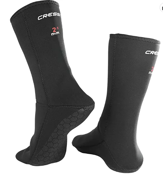 Open Box Cressi Anti-Slip Boots 2.5mm Scuba Boots-Medium