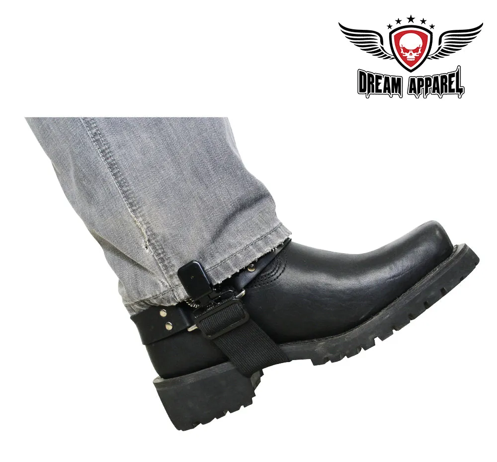 Plain Black Alligator Boot Clips