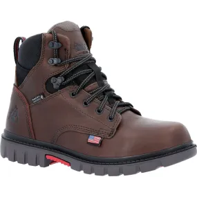 Rocky Worksmart Men's USA Waterproof Work Boots Rkk0452 In Brown