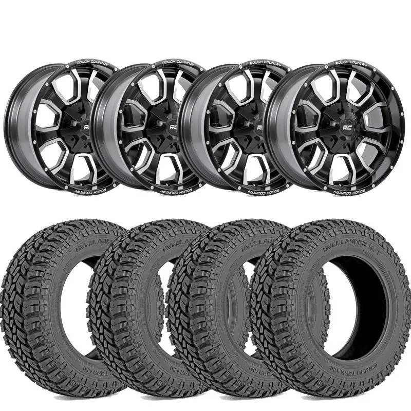 Rough Country 35X12.50R20 Tires & Rough Country 93 Series Wheel Package | 2022-2025 Toyota Tundra