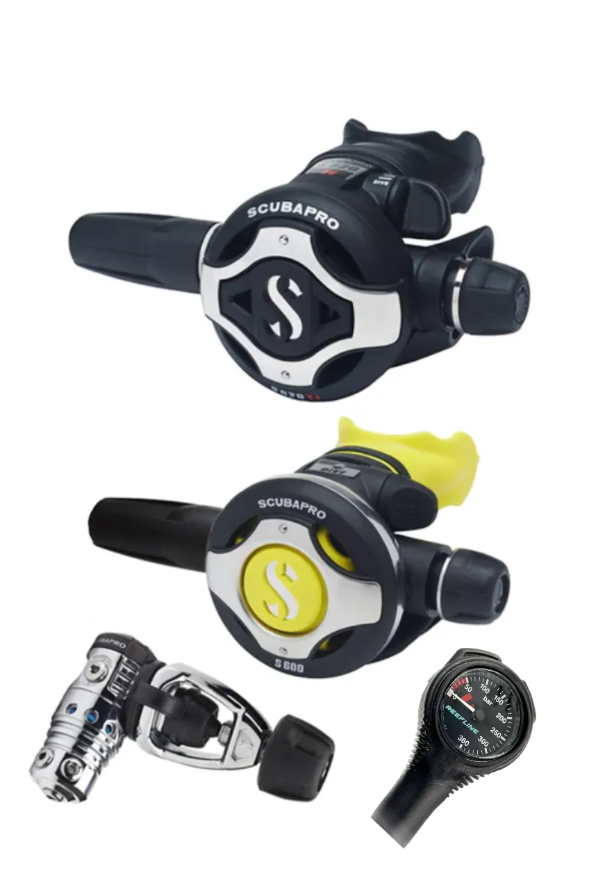 Scubapro Regulator Set: MK25 Evo (Din or Yoke)   S620Ti   Octopus   Free SPG