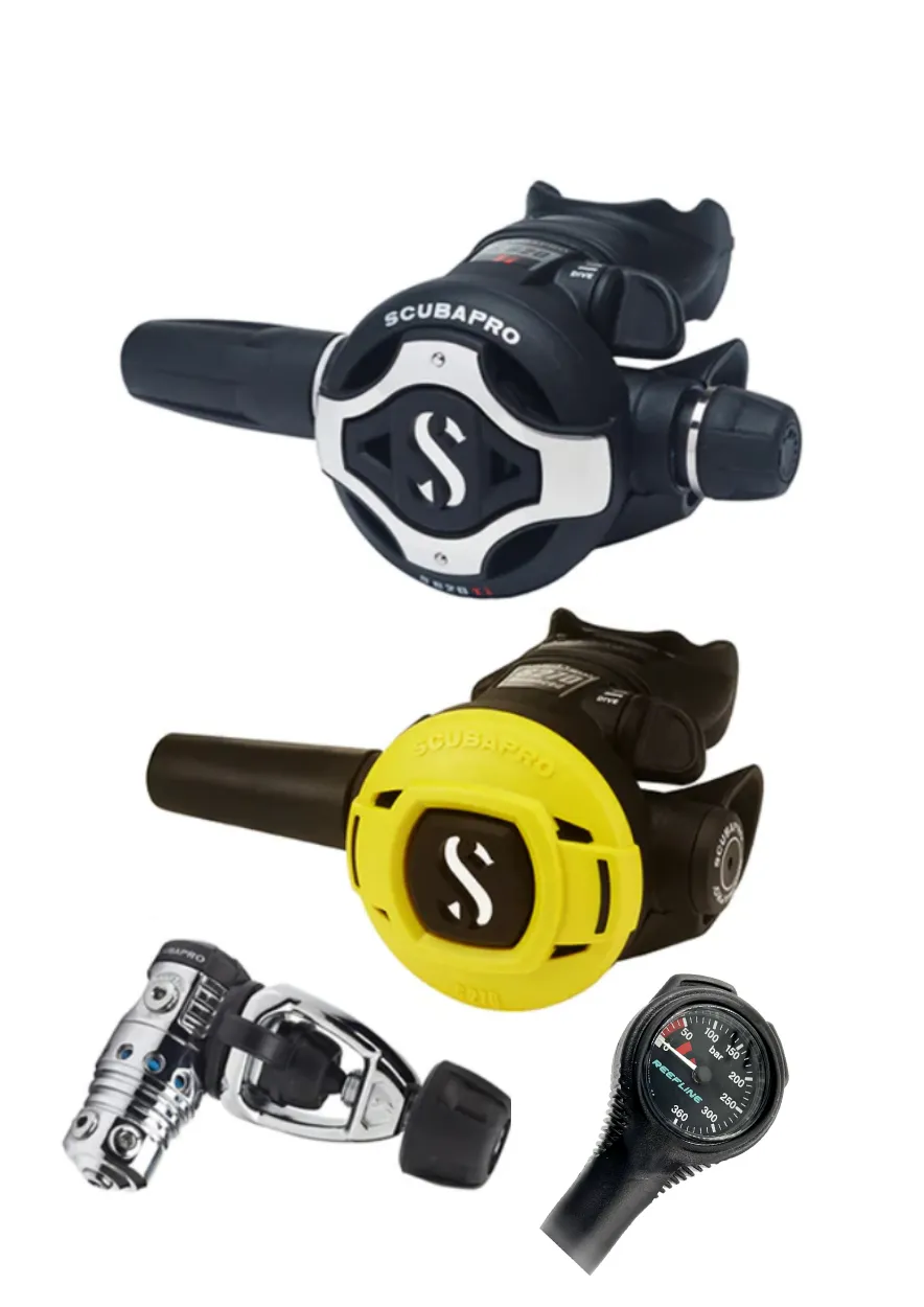 Scubapro Regulator Set: MK25 Evo (Din or Yoke)   S620Ti   Octopus   Free SPG