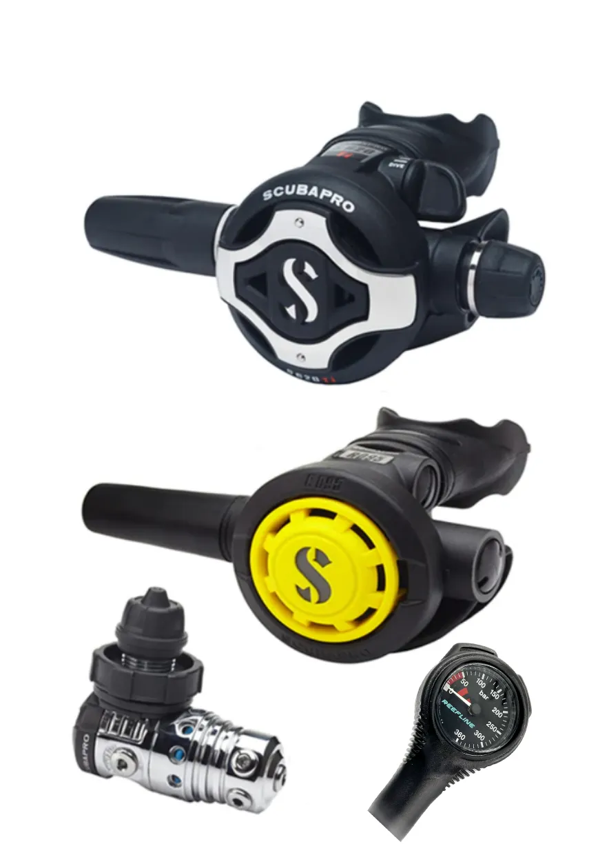 Scubapro Regulator Set: MK25 Evo (Din or Yoke)   S620Ti   Octopus   Free SPG