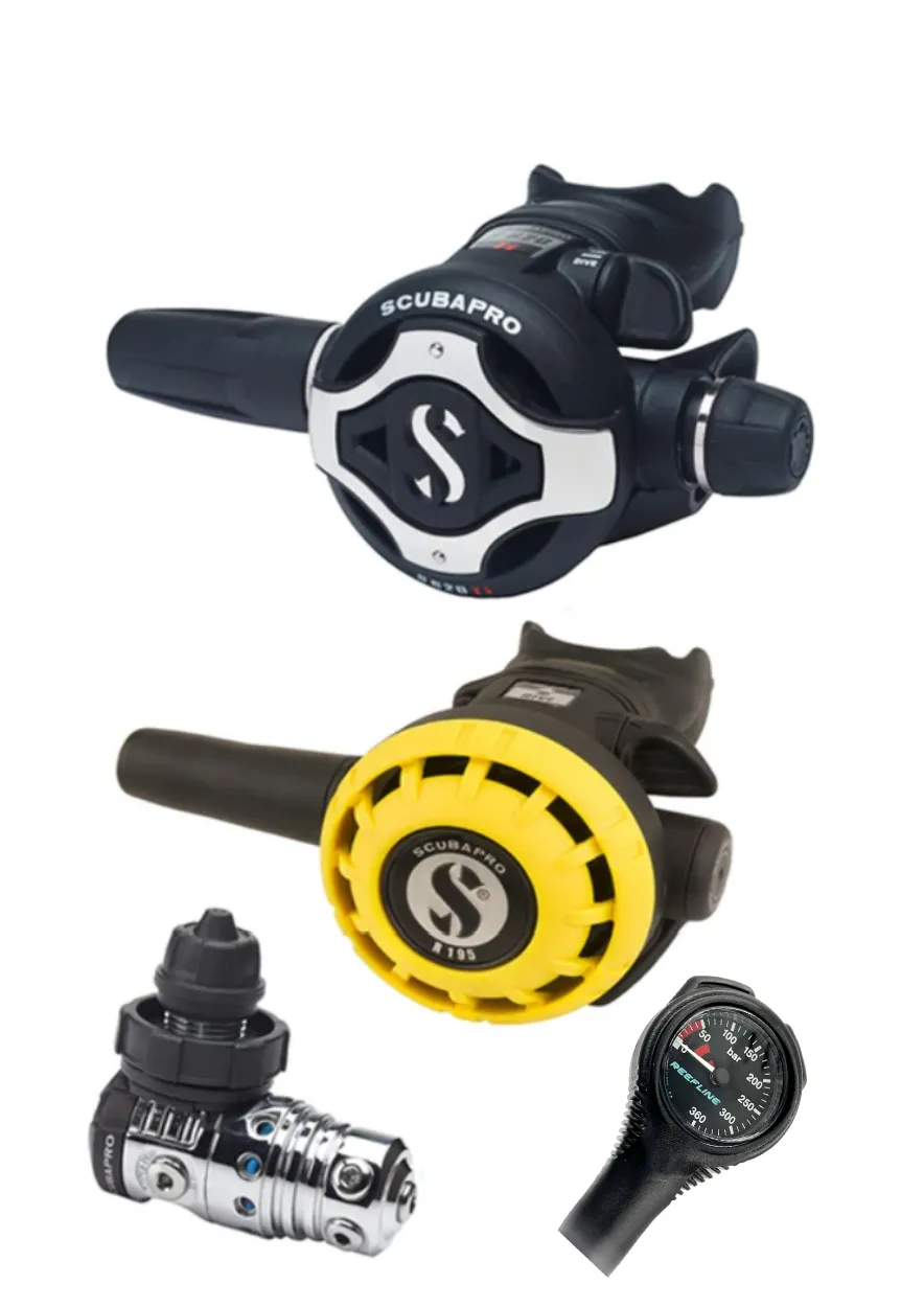 Scubapro Regulator Set: MK25 Evo (Din or Yoke)   S620Ti   Octopus   Free SPG